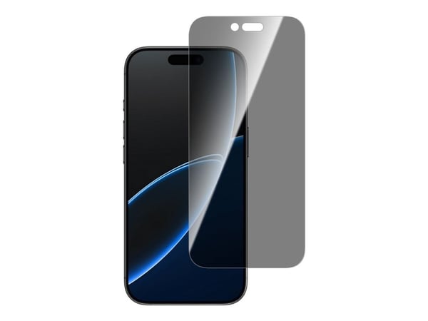 4smarts Second Glass - Skjermbeskyttelse for mobiltelefon - med monteringsramme - glass - med personvernsfilter - 2-veis - gjennomsiktig - for Appl...