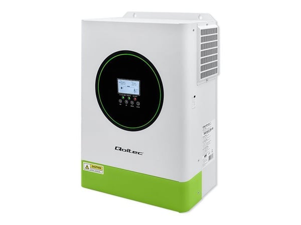Qoltec Hybrid Off-Grid Solar Inverter 6200W | 120A | 48V | MPPT | BMS | Sinus | Wi-Fi-vaihtoehto | Tehokerroin 1.0 | Power Factor 1.0