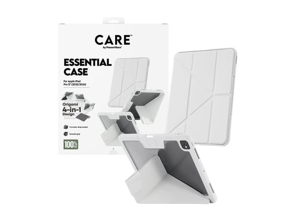CARE by PanzerGlass - Lommebok for nettbrett - termoplast-polyuretan (TPU), polykarbonat, kunstlær - grå - for Apple 13-inch iPad Air; 13-inch iPad...