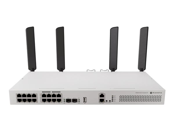 MikroTik CRS418-8P-8G-2S+5axQ2axQ-RM - Switch - L3 - Styrt - 16 x Gigabit Ethernet + 2 x 10 Gigabit SFP+ (opplenke) - stasjonær, rackmonterbar - PoE