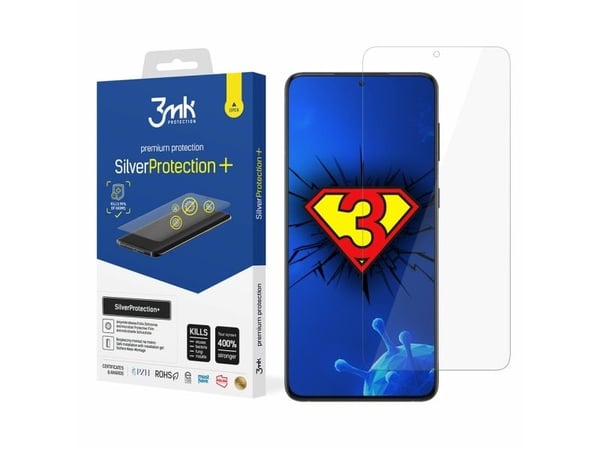 3MK 3MK Silver Protect+ Sam G998 S21 Ultra Wet Install Antimikrobiell Film
