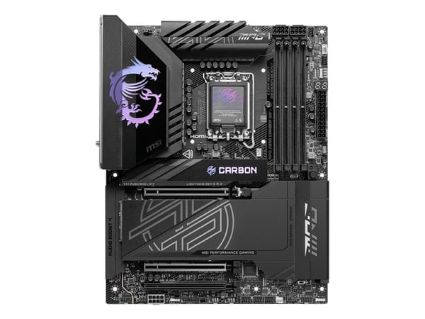 MSI MPG Z890 Carbon WiFi - Hovedkort - ATX - LGA1851-sokkel - Z890 Chipset - USB 3.2 Gen 1, USB-C 3.2 Gen 2x2 - 2.5 Gigabit LAN, 5 Gigabit Ethernet...