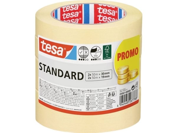 TESA 1785067, For generelle formål, Papir, Beige, 3 dager, 50 m