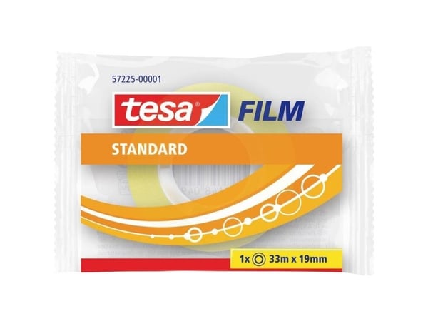 TESA Film Standart 19mm x 33m, 33 m, Gjennomsiktig, 19 mm