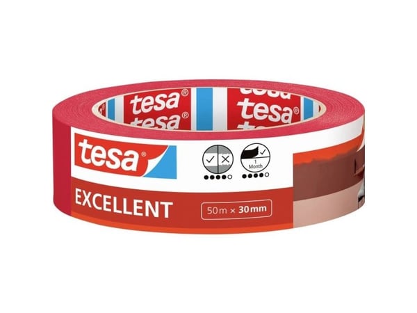 TESA PRO 74662 STRONG, Maskeringstejp för målning, Polyeten, Svart, Metall, PVC, Trä, Slät, Gummibaserad