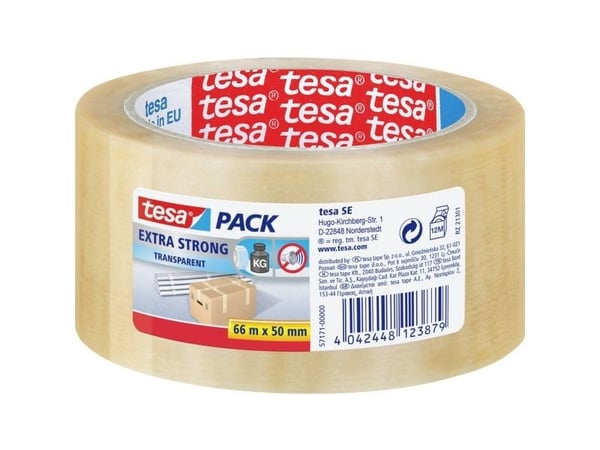 tesa 57171-00000-04 tesapack® transparent tape 66 m x 50 mm