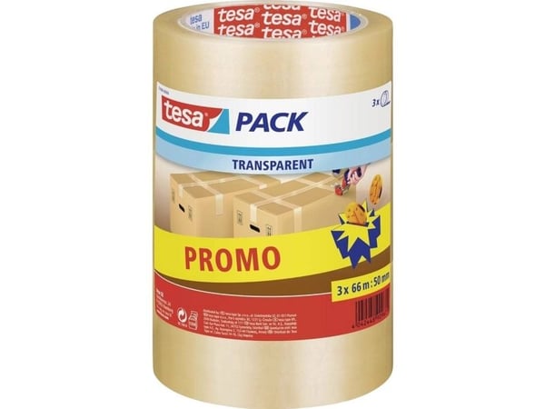 tesa 57008-00000-02 Teippi tesapack® läpinäkyvä (L x B) 66 m x 50 mm 1 kpl