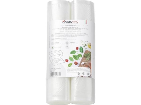 Magic Vac ANP1068, Vakuumförseglingsrulle, Präglad, 0,25 h, 2 styck, 6 m, 30 cm