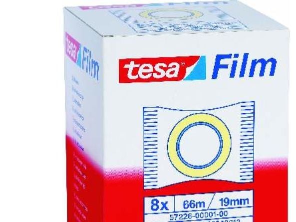 TESA 57226, 66 m, Transparent, 19 mm, 8 styck