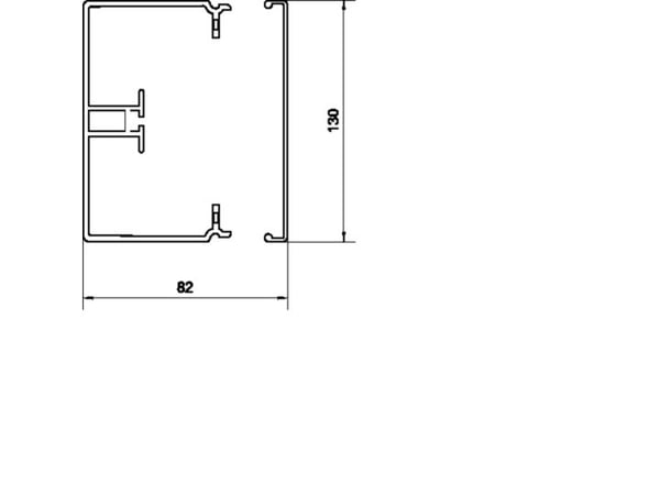 Hager FB8013009016, Kaapelikouru, Valkoinen, Polyvinyylikloridi (PVC), 130 mm, 82 mm