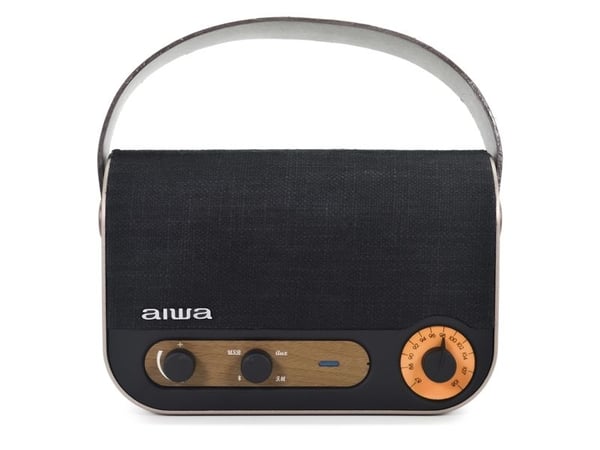 Aiwa RBTU-600, 5 W, 75 - 18000 Hz, Trådløs, Bærbar monohøyttaler, Beige, Sort, Universell