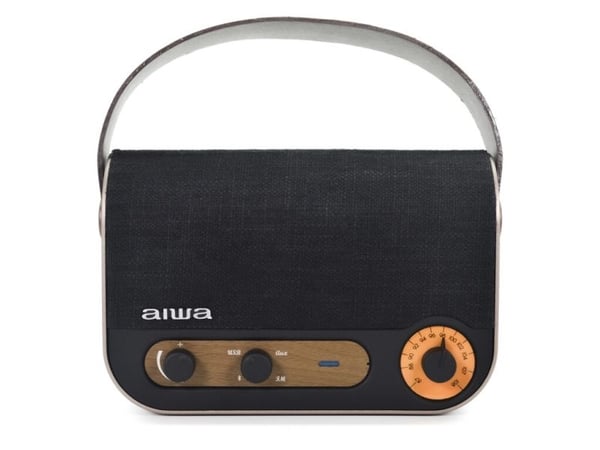 Aiwa RBTU-600, 5 W, 75 - 18000 Hz, Trådløs, Bærbar monohøyttaler, Beige, Sort, Universell