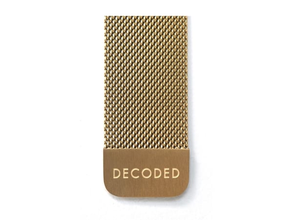 Decoded Traction Strap, Strop / Belte, Smartklokke, Gull, Apple, Apple Watch 38mm / 40mm / 41mm / 42mm, Rustfritt stål