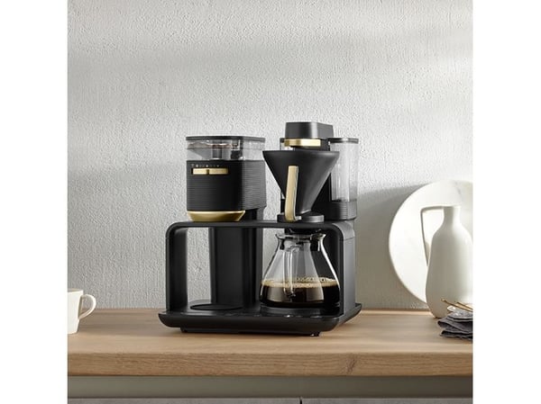 Melitta EPOS 1024-04, Kaffebrygger (drypp), 1 l, Kaffe bønner, Innebygd kaffekvern, 1515 W, Sort, Gull