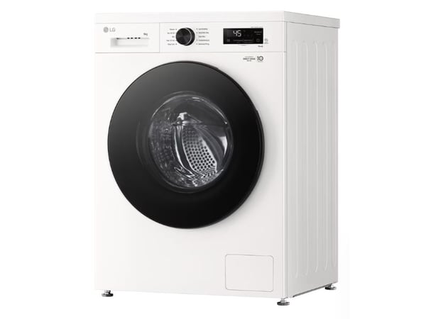 LG F4X1009NWB - Vaskemaskin - Wi-Fi - bredde: 60 cm - dybde: 59 cm - høyde: 85 cm - frontileggelse - 9 kg - 1400 rpm - hvit