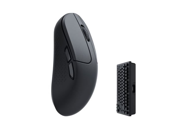 Keychron M3 Mini, Oikeakätinen, Optinen, RF Wireless + Bluetooth + USB Type-C, 30000 DPI, musta