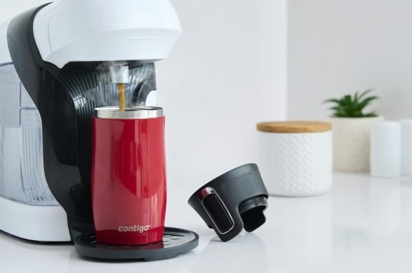 Contigo West Loop Mini lämpömuki 300ml - punainen metallinen