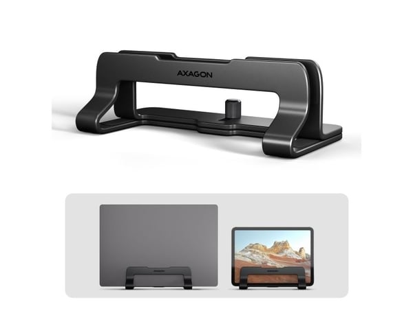 AXAGON - Stativ for notebook/nettbrett (vertikal) - 10" - 17.3" - svart