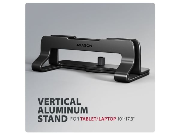 AXAGON - Stativ for notebook/nettbrett (vertikal) - 10" - 17.3" - svart