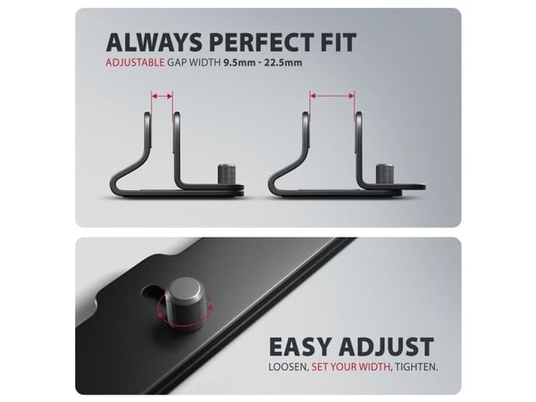 AXAGON - Stativ for notebook/nettbrett (vertikal) - 10" - 17.3" - svart