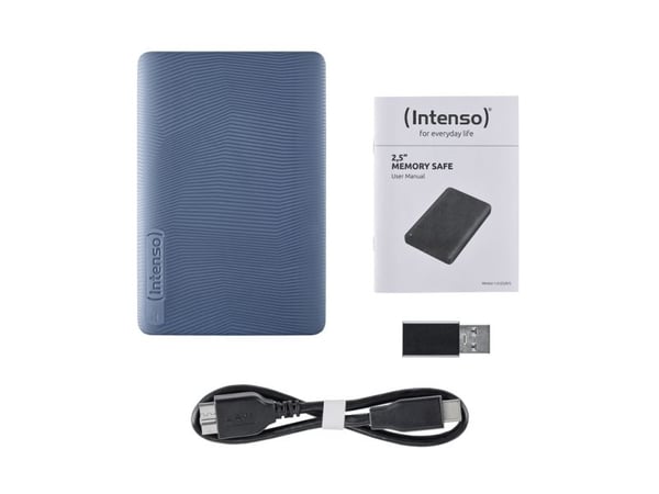 Intenso 6029565, 1 TB, 2.5", 3.2 Gen 1 (3.1 Gen 1), 5400 RPM, Blå