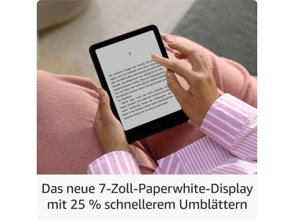 Amazon Kindle Paperwhite - 12. generasjon - eBook-leser - 16 GB - 7" monokrom Paperwhite - berøringsskjerm - Bluetooth, Wi-Fi - jade - Lockscreen A...