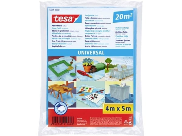 Tesa universal läpinäkyvä 20 m2 maalauskalvo (14851930)