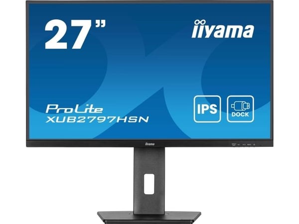 iiyama ProLite XUB2797HSN-B2 - LED-skjerm - 27" - 1920 x 1080 Full HD (1080p) @ 100 Hz - IPS - 300 cd/m² - 1000:1 - 1 ms - HDMI, DisplayPort, USB-C...