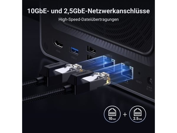 UGREEN DXP4800 Plus 32 TB Seagate IronWolf NAS-pakke NAS inkl. 4x 8 TB Seagate IronWolf 3,5 tommers SATA-harddisk (BDL_DXP4800PLUS+ST8000VN002)