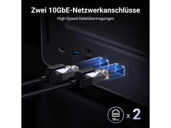 UGREEN NASync DXP8800 Plus 8-Bay NAS 0/8 SATA + 0/2 M.2 SSD, 2x 10GbE, 8GB RAM