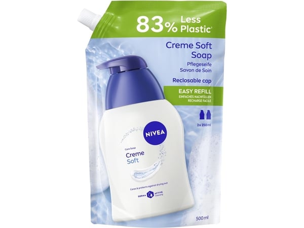 Nivea flytende såpe refill Cream Soft 500 ml - 0180701