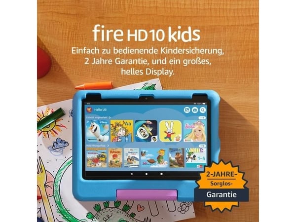 Amazon Fire HD 10 32GB Kids 13. sukupolven tabletti, sininen