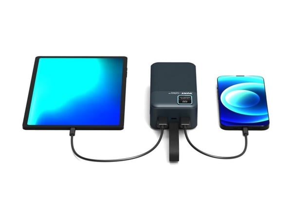 PORT Connect Adventure - Strømbank - 30000 mAh - 111 Wh - 2.1 A - QC - 2 utgangskontakter (2 x USB)