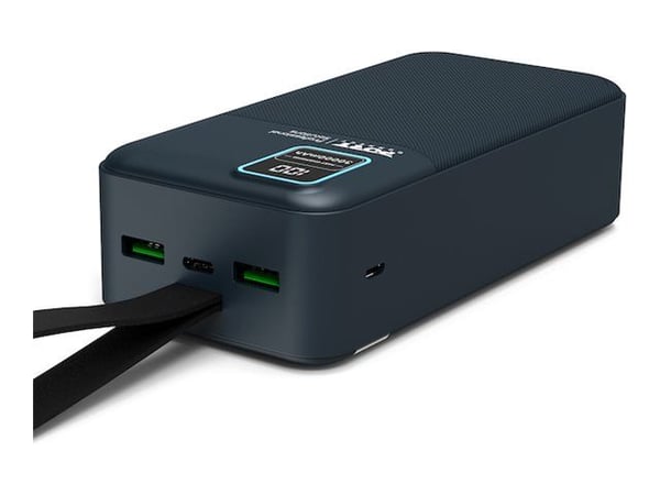 PORT Connect Adventure - Strømbank - 30000 mAh - 111 Wh - 2.1 A - QC - 2 utgangskontakter (2 x USB)