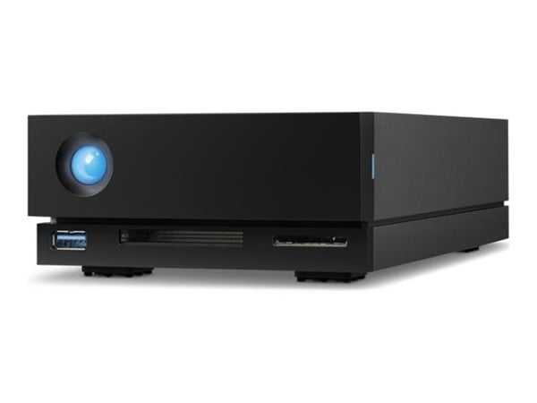 LaCie 1big Dock - Harddiskarray - 30 TB - 1 brønner (SATA-600) - HDD 30 TB x 1 - USB 3.0, Thunderbolt 3 (ekstern) - med 5-års Rescue Data Recovery ...