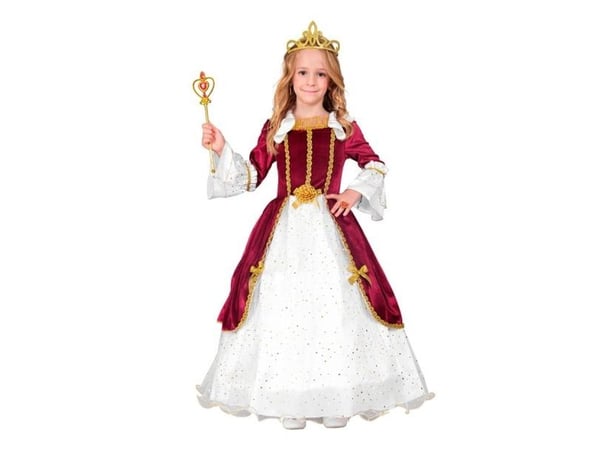 Viini punainen prinsessa mekko puku
