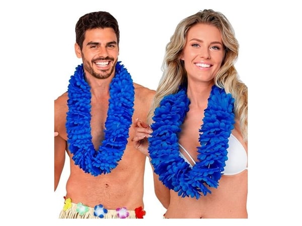 Blå hawaiikrans