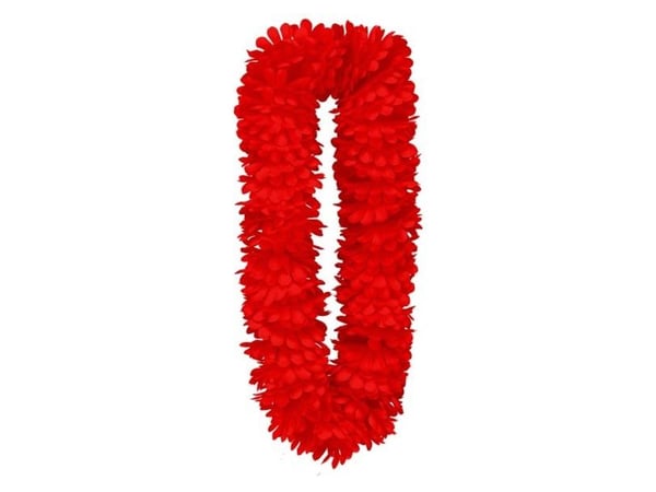 Rød hawaiikrans