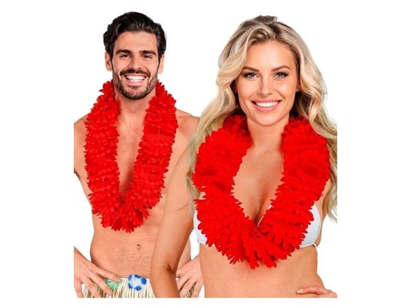Rød hawaiikrans