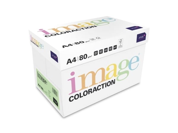 Image, Coloraction, Venezia/Mid Orange Kopipapir, træfri ECF, 80g/m2, 210mm x 297mm, A4, Smal bane,