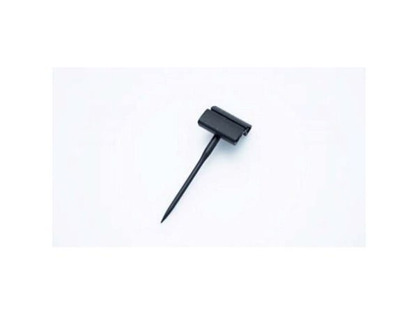 Prisskilteholder sort m/stilk til plastkort mm. - (100 stk.)