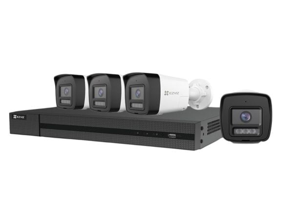 EZVIZ-valvontasarja 4x PoE 8Mpx kamera, DVR, 2TB-asema EZVIZ-valvontasarja 4x PoE 8Mpx kamera, DVR, 2TB-asema