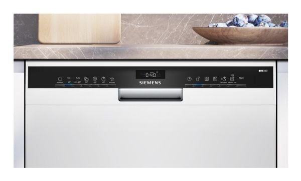 Siemens SN43HW03TE, Under benken, Full størrelse (60 cm), Hvit, Svart, Knapper, 1,75 m
