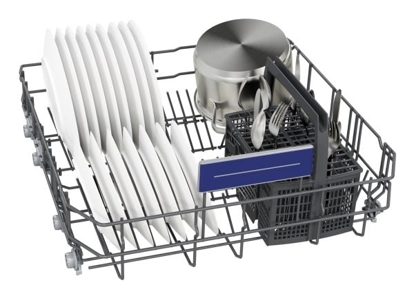 Siemens SN43HW03TE, Under benken, Full størrelse (60 cm), Hvit, Svart, Knapper, 1,75 m