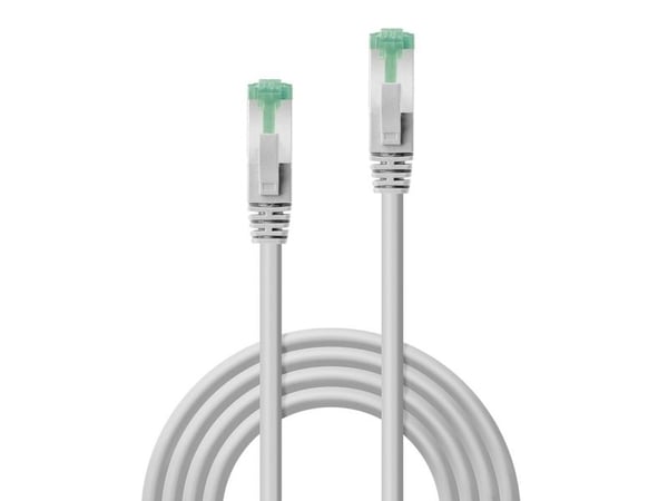 Verkkokaapeli 0,3 m kat. 6A S/FTP GRS TPE, harmaa, harmaa