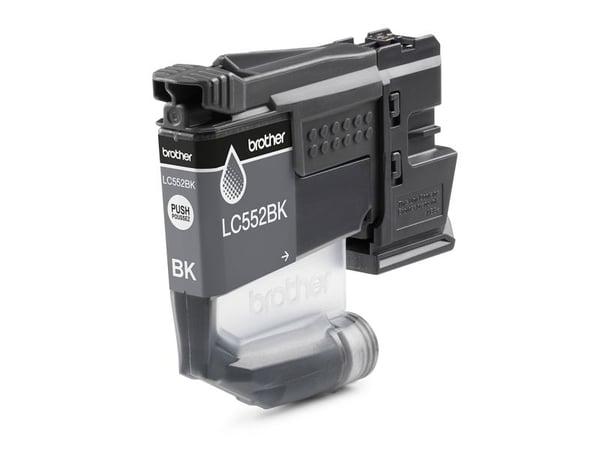 Brother LC552BK, High (L) Yield, Svart, Pigmentbasert blekk, 1 stykker, 550 sider, Enkeltpakke