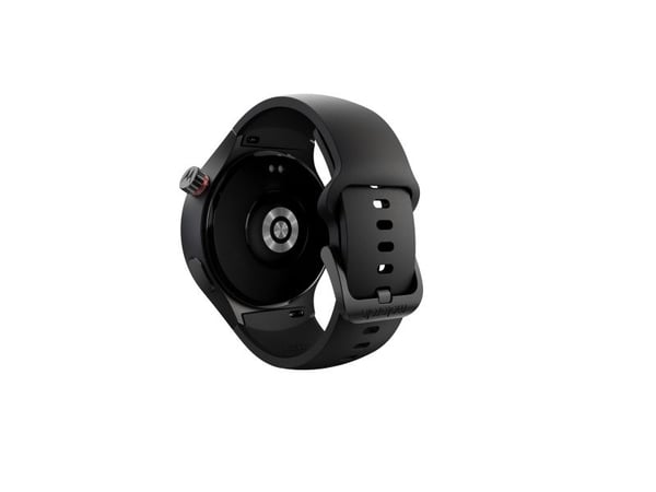 Motorola Moto Watch - Matte black - smartklokke med bånd - silikon - pantone volcanic ash - display 1.4" - 4 GB - Bluetooth - 40 g