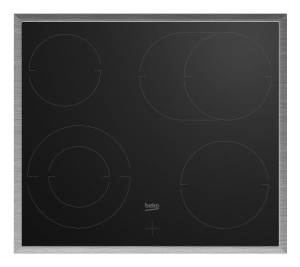 Beko BBUMA12320X, Sonebasert induksjon, 4 zone(s), Glass-keramikk, Svart, Berøringskontroll, 4 zone(s)