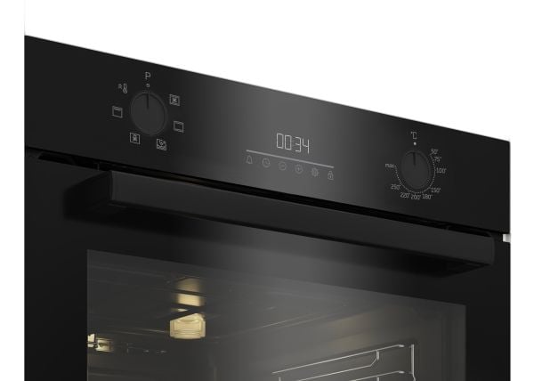 Beko BBIE123001BD, Medium, Elektrisk ovn, 72 l, 2400 W, 72 l, Damp