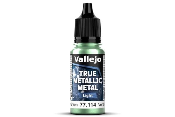 Vallejo 77.114 - True Metallic Metal - Light - Dusken Green, 18 ml